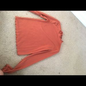 Forever 21 ribbed long sleeve mock neck